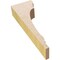 Ekena Millwork 2"W x 4"D x 12"H Thin Hughes Rough Cedar Woodgrain TimberThane Corbel, Primed Tan CORUR02X04X12HUGRCPR - alternate 5
